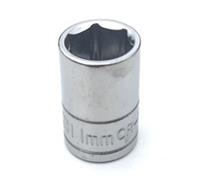 11mm Halfords Advanced shallow chrome socket 6 pt 1/4" drive dr. tool