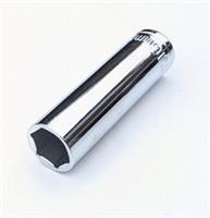 Halfords Advanced 16mm deep long reach 6 pt chrome socket 1/2" dr. drive tool