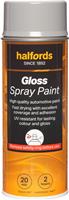 Halfords S1-040 Grey Gloss Car Spray Paint - 400Ml