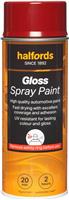 Halfords S4-080 Red Gloss Car Spray Paint - 400ml