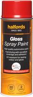 Halfords S4-180 Red Gloss Car Spray Paint - 400ml