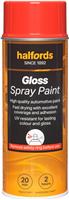 Halfords S4-350 Red Gloss Car Spray Paint - 400Ml