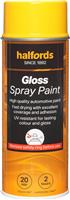 Halfords S5-110 Yellow Gloss Car Spray Paint - 400Ml