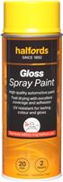 Halfords S5-140 Yellow Gloss Car Spray Paint - 400ml