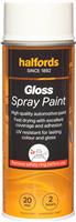 Halfords S0-120 White Gloss Car Spray Paint - 400Ml