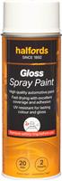 Halfords S0-100 White Gloss Car Spray Paint - 400ml