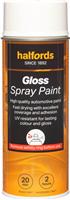 Halfords S0-060 White Gloss Car Spray Paint - 400Ml