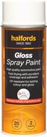 Halfords S0-110 White Gloss Car Spray Paint - 400Ml