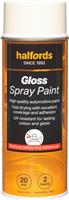 Halfords S0-270 White Gloss Car Spray Paint - 400ml