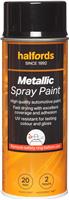 Halfords M2-120 Black Metallic Car Spray Paint - 400ml