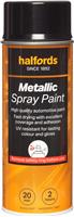 Halfords M2-140 Black Metallic Car Spray Paint - 400Ml