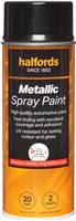 Halfords M2-080 Black Metallic Car Spray Paint - 400Ml