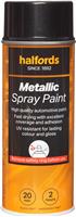 Halfords M2-050 Black Metallic Car Spray Paint - 400Ml