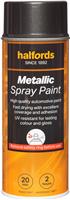 Halfords M2-010 Black Metallic Car Spray Paint - 400Ml