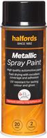 Halfords M2-180 Black Metallic Car Spray Paint - 400ml
