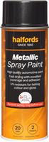 Halfords M2-040 Black Metallic Car Spray Paint - 400Ml