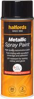 Halfords M2-150 Black Metallic Car Spray Paint - 400Ml