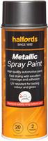 Halfords M1-240 Grey Metallic Car Spray Paint - 400ml