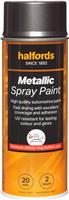 Halfords M1-260 Grey Metallic Car Spray Paint - 400Ml