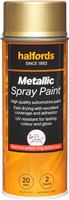 Halfords M5-100 Gold Metallic Car Spray Paint - 400Ml