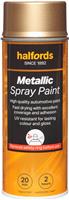 Halfords M5-110 Gold Metallic Car Spray Paint - 400Ml