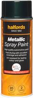 Halfords M7-050 Green Metallic Car Spray Paint - 400Ml