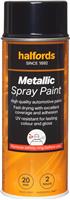 Halfords M2-170 Black Metallic Car Spray Paint - 400Ml