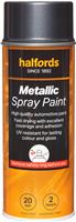 Halfords M1-360 Grey Metallic Car Spray Paint - 400Ml