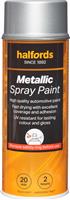 Halfords M0-370 Silver Metallic Car Spray Paint - 400Ml