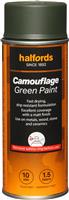 Halfords Camouflage Paint Green 400Ml