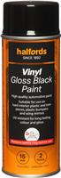 Halfords Vinyl Paint Gloss Black 400Ml
