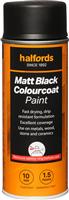 Halfords Colourcoat Matt Black Paint 400Ml