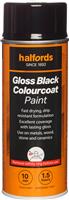 Halfords Colourcoat Gloss Black Paint 400Ml