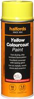 Halfords Colourcoat Machine Yellow Paint 400Ml