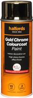 Halfords Colourcoat Gold Chrome 400Ml
