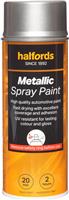 Halfords M0-340 Silver Metallic Car Spray Paint - 400Ml