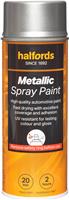 Halfords M0-330 Silver Metallic Car Spray Paint - 400Ml