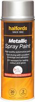 Halfords M0-070 Silver Metallic Car Spray Paint - 400Ml