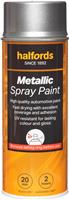 Halfords M0-390 Silver Metallic Car Spray Paint - 400Ml