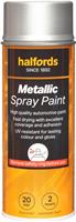 Halfords M0-030 Silver Metallic Car Spray Paint - 400Ml