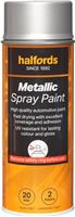 Halfords M0-120 Silver Metallic Car Spray Paint - 400Ml