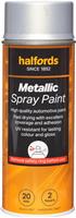 Halfords M0-160 Silver Metallic Car Spray Paint - 400Ml