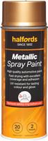 Halfords M5-040 Gold Metallic Car Spray Paint - 400Ml