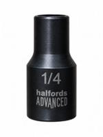 Halfords Advanced Black Edition 1/4" SAE 6 Point Socket 1/4" Drive New