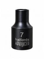 Halfords Advanced Black Edition 7mm 6 Point Socket 3/8" Drive Metric New