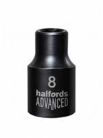 Halfords Advanced Black Edition 8mm 6 Point Socket 3/8" Drive Metric New