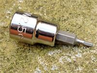 HALFORDS ADVANCED 2.5mm HEX / ALLEN SOCKET, 3/8" DRIVE, NEW.