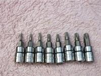 HALFORDS ADVANCED 8 PIECE SECURITY TORX SET, 1/4" DRIVE, T8 TO T40