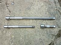 HALFORDS ADVANCED 3pc 3/8" DRIVE WOBBLE EXTENSION SET. 3", 6" and 10" NEW.