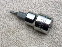 HALFORDS ADVANCED 2.5mm HEX / ALLEN SOCKET, 3/8" DRIVE, NEW.